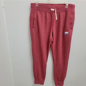 Nike  Red Heather Terry Heritage Joggers Sweatpants Mens Sz XL 928441-687